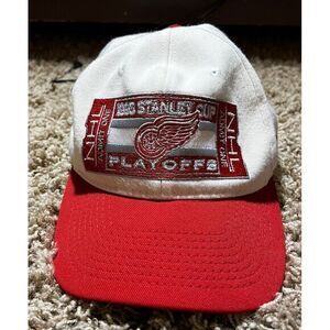 Vintage Rare‎ Detroit Red Wings 1995 Stanley Cup Playoffs Snapback Hat Cap NHL